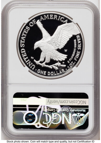 2026-W Proof Silver Eagle 1 oz FDI Jeff Garrett Red Book 70 NGC