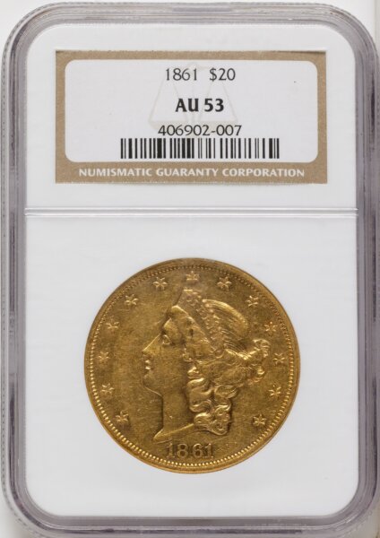 1861 $20 53 NGC