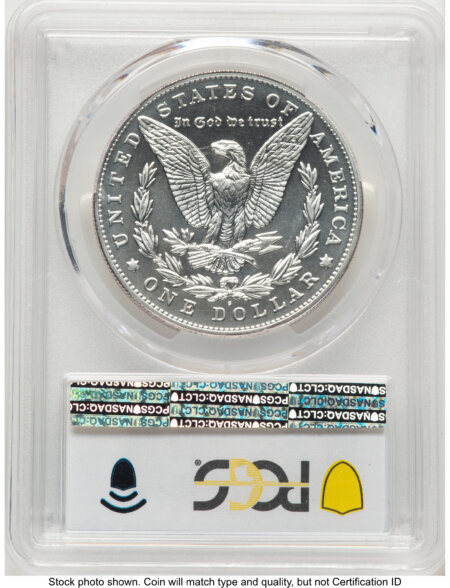 2021-S S$1 Morgan Dollar, MS Blue Gradient 70 PCGS