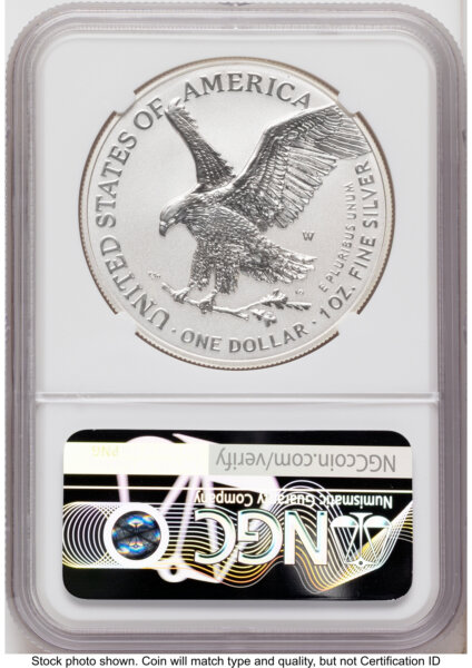 2026-W Enhanced Silver Eagle 1 oz ER Kenneth Bressett Red Book 70 NGC