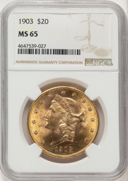 1903 $20 65 NGC