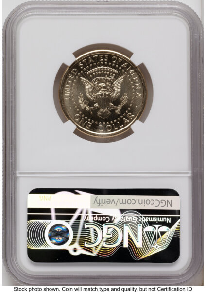 2026 Semiquincentennial President Donald J. Trump $1 (Privy Mark) AR America 250 Congress Building Label 65 NGC