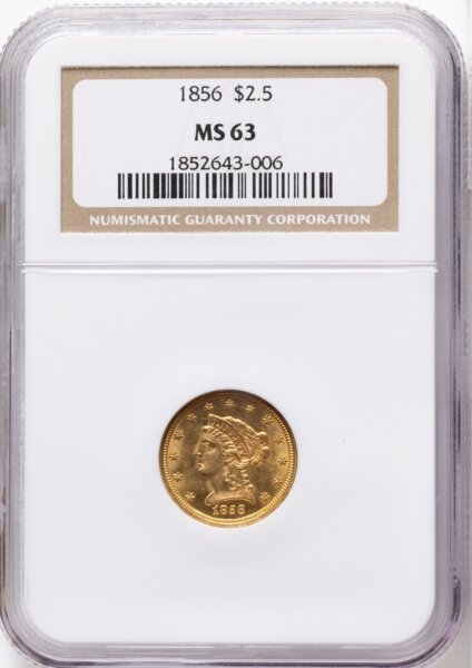 1856 $2 1/2 63 NGC