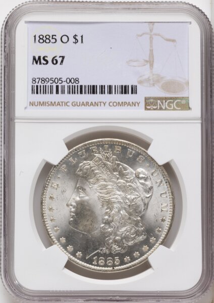 1885-O S$1 67 NGC