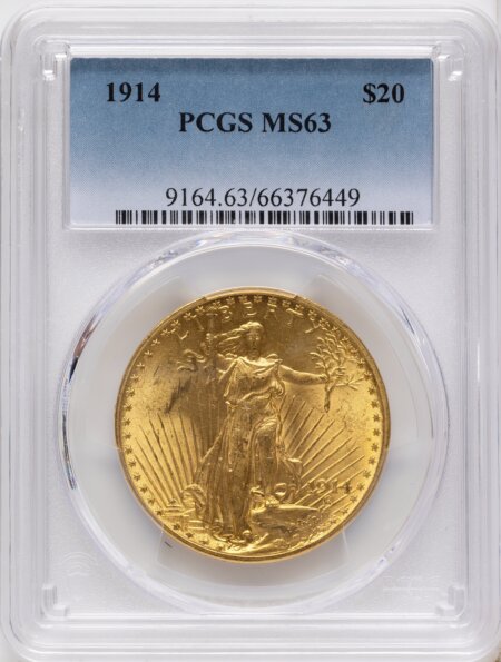 1914 $20 63 PCGS