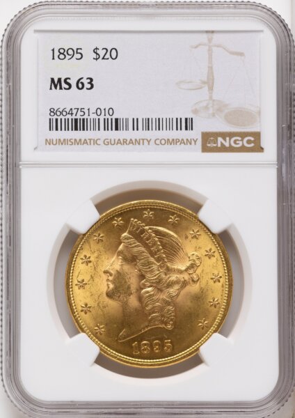 1895 $20 63 NGC