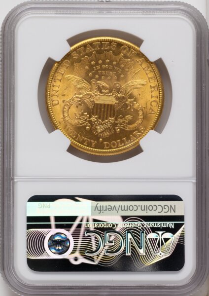 1889-S $20 Brown Label 61 NGC