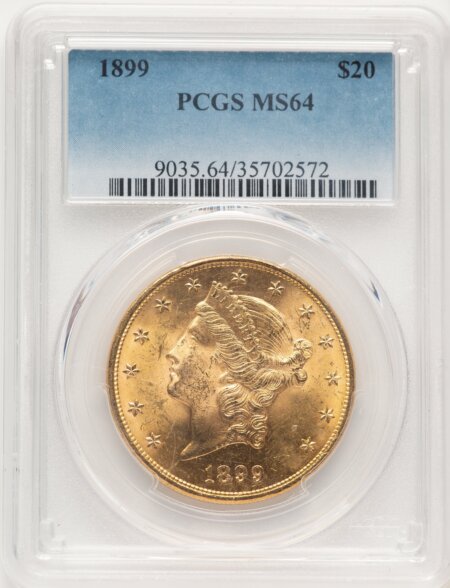 1899 $20 64 PCGS
