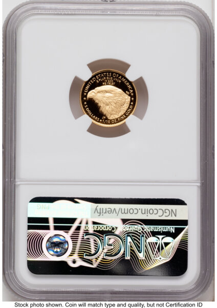 2021-W Type 2 Proof Gold Eagle 1/10 oz FDI 1ST 70 NGC