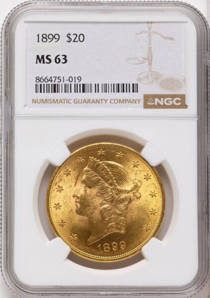 1899 $20 63 NGC