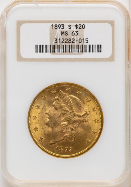 1893-S $20 63 NGC
