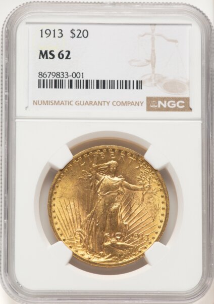 1913 $20 62 NGC