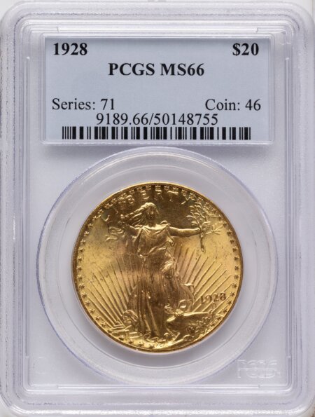 1928 $20 66 PCGS
