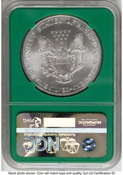 1999 Silver Eagle Monster Box From US Mint Sealed Box Green Core Label 70 NGC