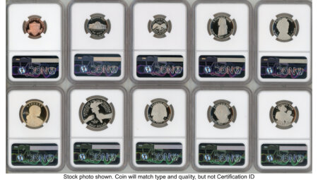 2026 10 Coin Semiquincentennial Clad Proof Set FDI America 250 Congress Building Label 70 NGC