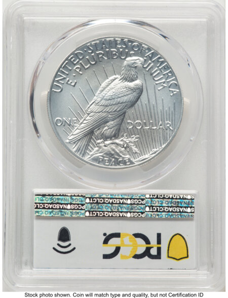 2021 S$1 Peace Dollar, MS FS Peace Label 70 PCGS