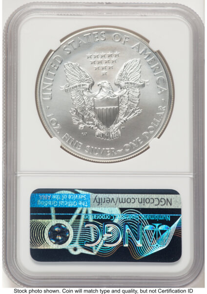 2012-W Burnished Silver Eagle 1 oz Mike Castle 70 NGC