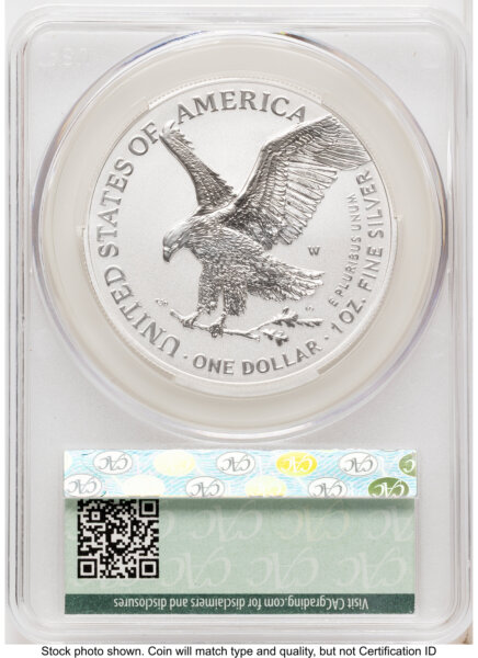 2026-W Enhanced Silver Eagle 1 oz First Day of Delivery Magnum Opus 70 CACG