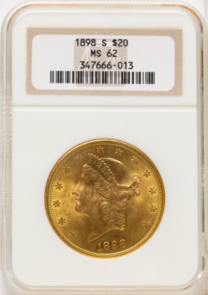 1898-S $20 62 NGC