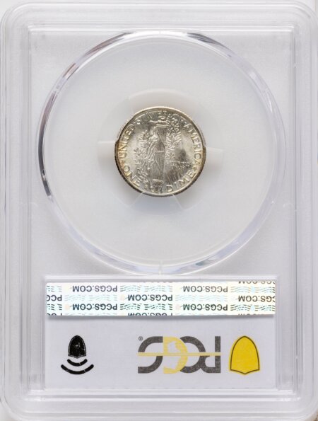 1938-S 10C, FB CAC PCGS Secure PCGS Plus 67 PCGS