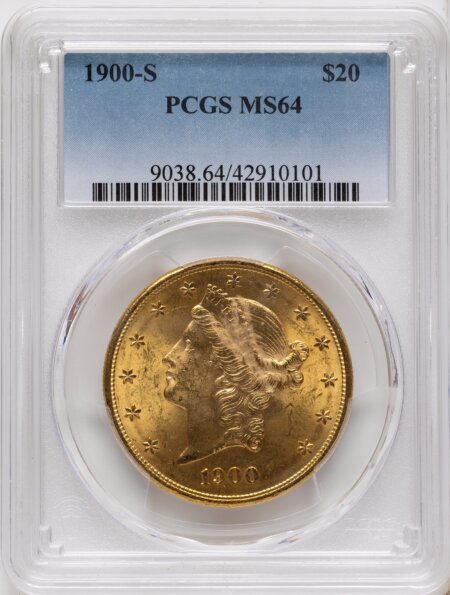 1900-S $20 64 PCGS