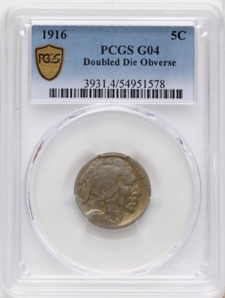 1916 Doubled Die Obverse PCGS Secure 4 PCGS