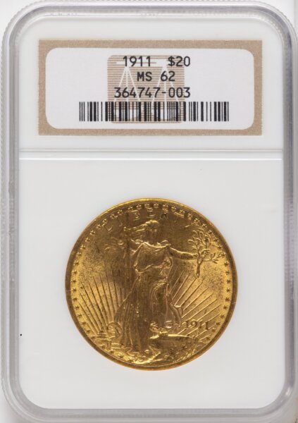 1911 $20 62 NGC