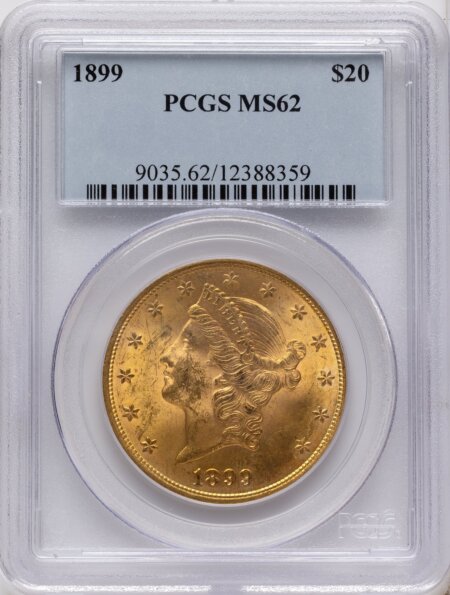 1899 $20 62 PCGS