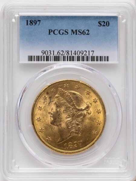 1897 $20 62 PCGS