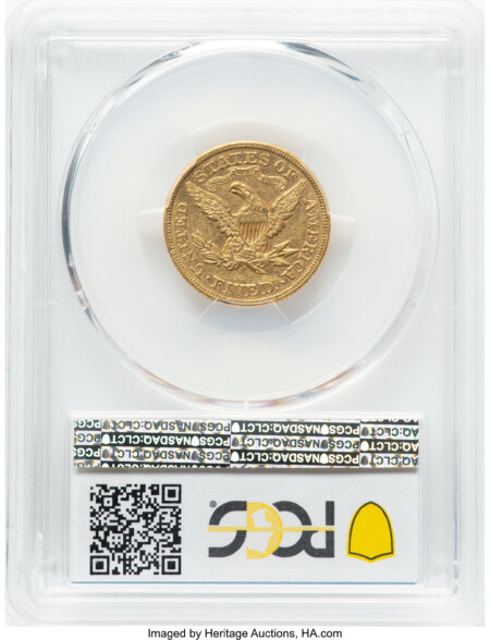 1874 $5 PCGS Secure 58 PCGS