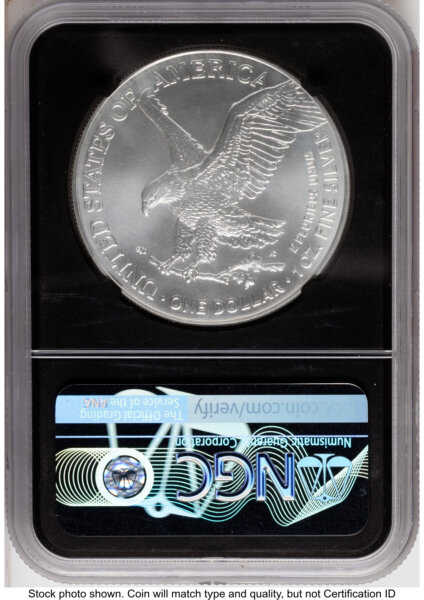 2021 Silver Eagle Type 2 FDI Elizabeth Jones Blk Core 70 NGC