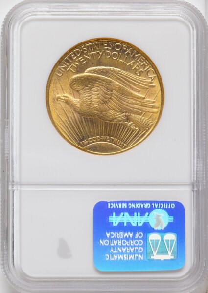 1908-D $20 MOTTO 62 NGC