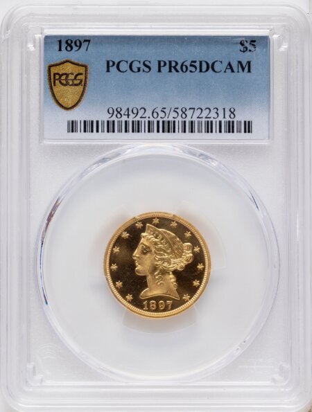 1897 $5, DC PCGS Secure 65 PCGS