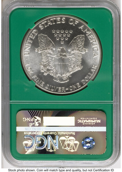 1986 Silver Eagle Monster Box From US Mint Sealed Box Green Core Label 70 NGC