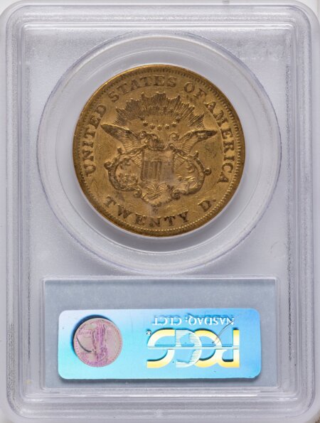 1858-S $20 50 PCGS