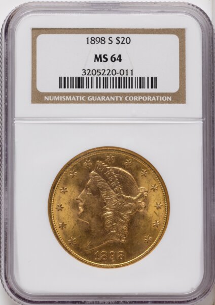 1898-S $20 64 NGC