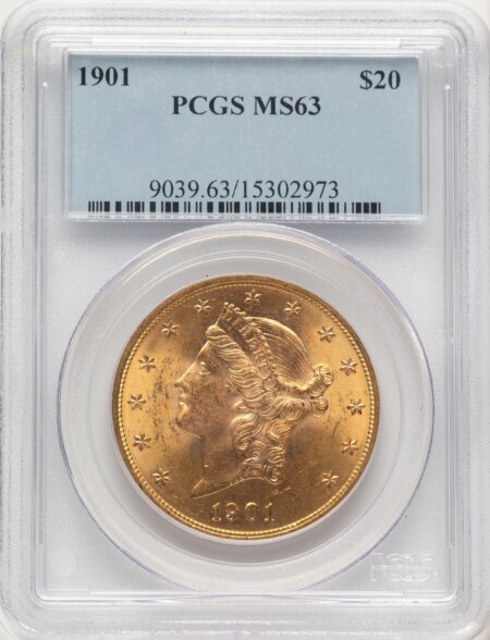 1901 $20 63 PCGS