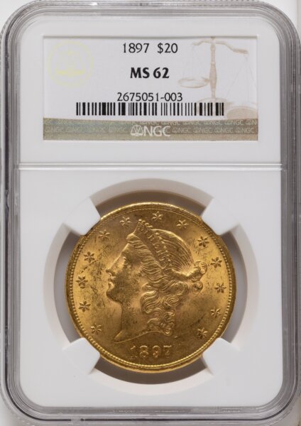 1897 $20 62 NGC