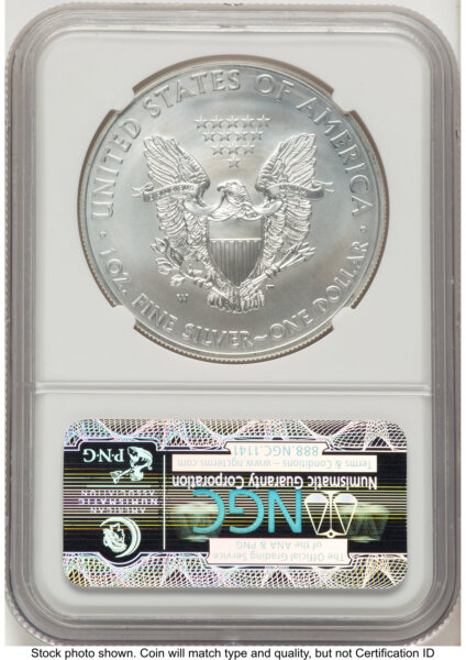 2012-W Burnished Silver Eagle 1 oz FR Eagle Label 70 NGC