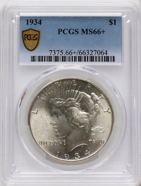 1934 S$1 PCGS Secure PCGS Plus 66 PCGS
