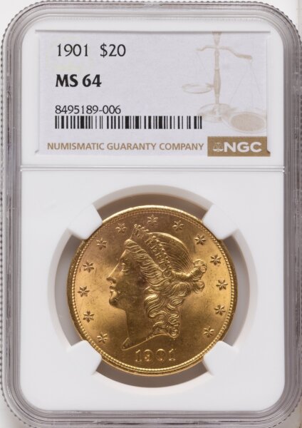 1901 $20 64 NGC