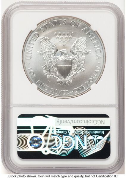 2014-W Burnished Silver Eagle 1 oz Mike Castle 70 NGC