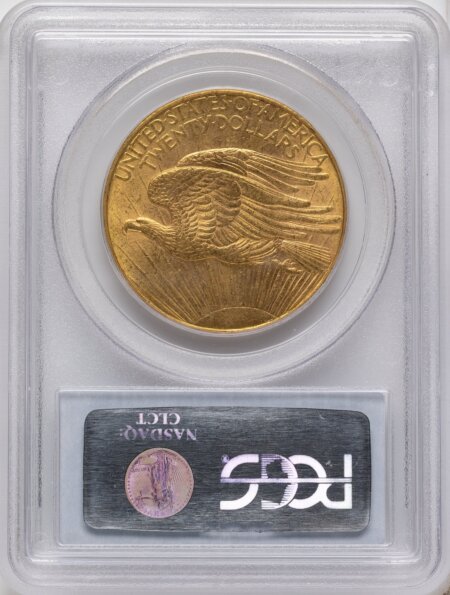 1908-D $20 NO MOTTO 62 PCGS