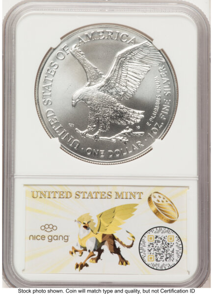 2025-(P) Silver Eagle (Privy Mark) First 50,000 8 Era Label 69 NGC