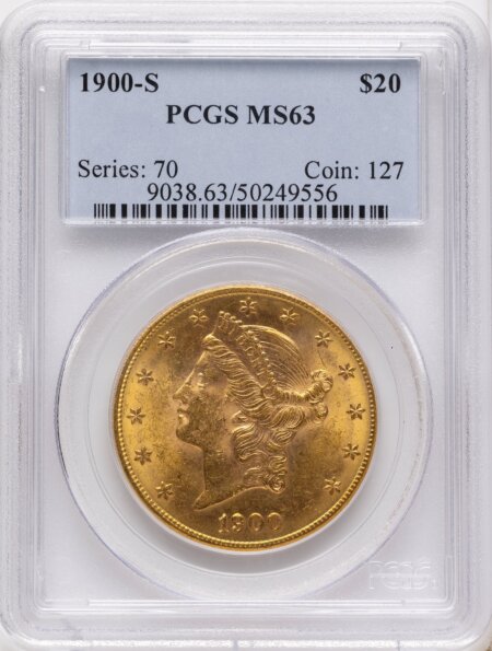 1900-S $20 63 PCGS