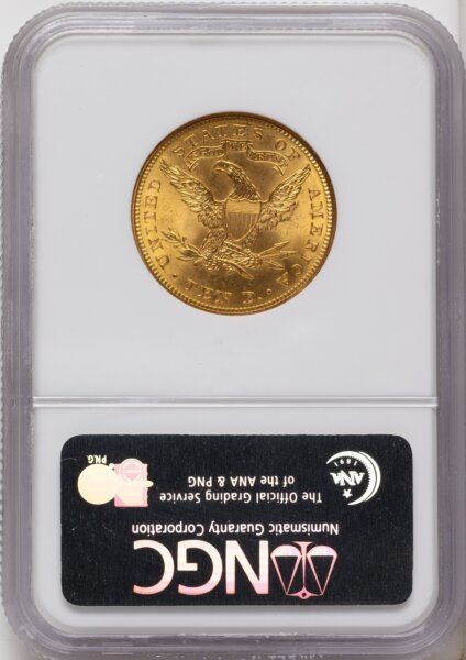 1907 $10 Liberty, MS 65 NGC