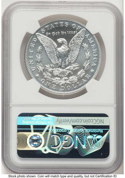 2021-S S$1 Morgan Dollar, MS ER Mike Castle/Miles Standish 70 NGC