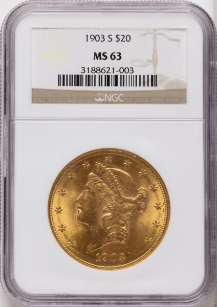 1903-S $20 63 NGC