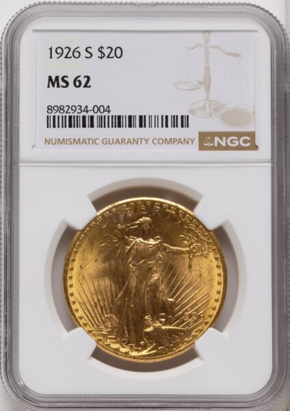 1926-S $20 62 NGC