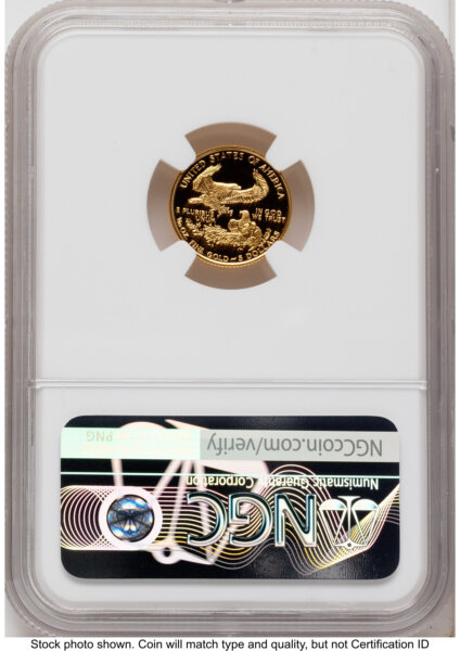 1993 Proof Gold Eagle 1.85 oz Mike Castle 70 NGC